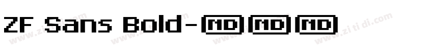 ZF Sans Bold字体转换